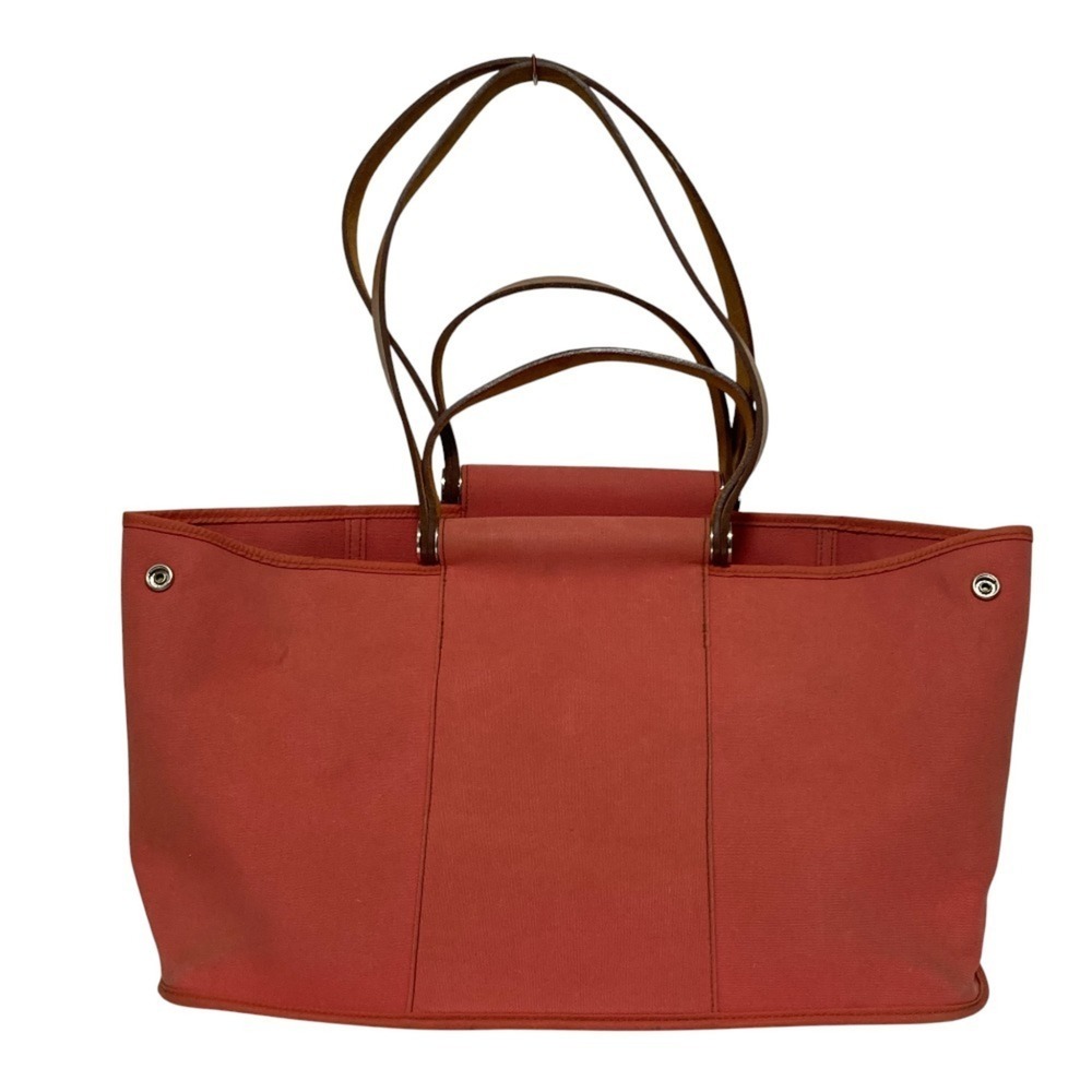 HERMES Cabas Elan 2-way handbag, pink, □N stamp, women's. - Picture 4 of 16